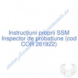 Inspector de probaţiune...