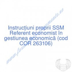 Referent economist în...