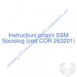 Sociolog (cod COR 263201) -...