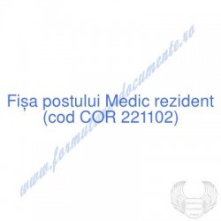 Medic rezident (cod COR...
