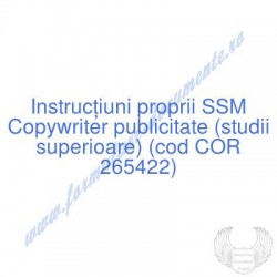 Copywriter publicitate...