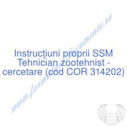 Tehnician zootehnist -...
