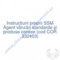 Agent vânzări standarde şi...