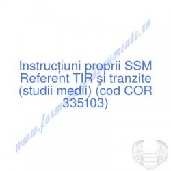 Referent TIR şi tranzite...