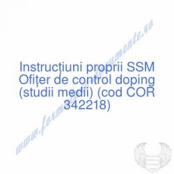 Ofiţer de control doping...