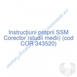 Corector (studii medii)...