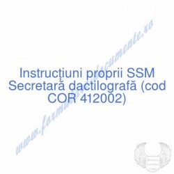Secretară dactilografă (cod...