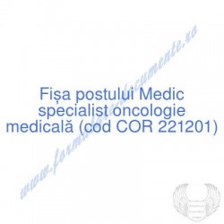 Medic specialist oncologie...