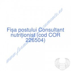 Consultant nutriționist...