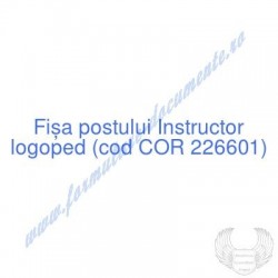 Instructor logoped (cod COR...