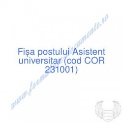 Asistent universitar (cod...