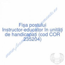 Instructor-educator în...