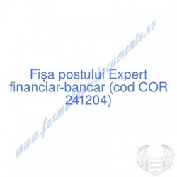 Expert financiar-bancar...