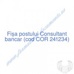 Consultant bancar (cod COR...