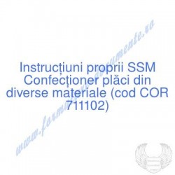 Confecţioner plăci din...