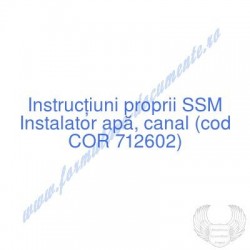 Instalator apă, canal (cod...