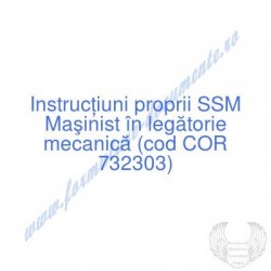 Maşinist în legătorie...