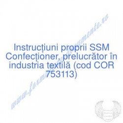 Confecţioner, prelucrător...