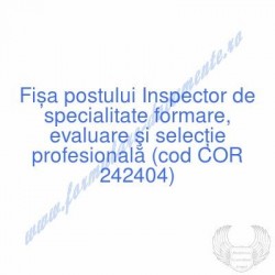 Inspector de specialitate...