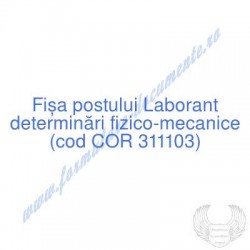Laborant determinări...