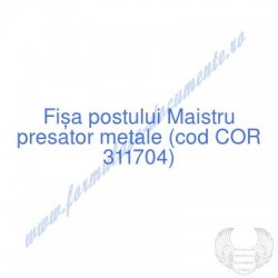 Maistru presator metale...