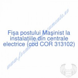 Maşinist la instalaţiile...