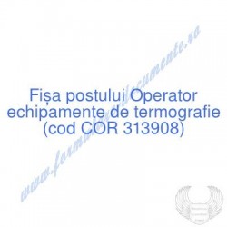 Operator echipamente de...