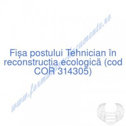 Tehnician în reconstrucţia...