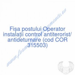 Operator instalaţii control...
