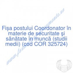 Coordonator în materie de...