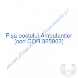 Ambulanţier (cod COR...