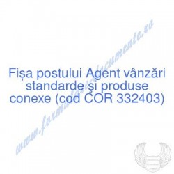 Agent vânzări standarde şi...