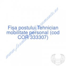 Tehnician mobilitate...