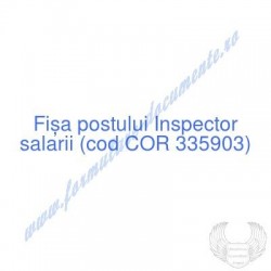 Inspector salarii (cod COR...