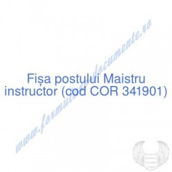 Maistru instructor (cod COR...