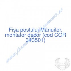 Mânuitor, montator decor...