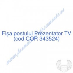 Prezentator TV (cod COR...