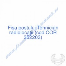 Tehnician radiolocaţii (cod...