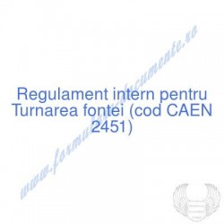 Turnarea fontei (cod CAEN...