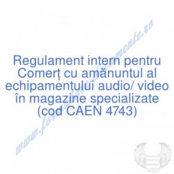 Comerţ cu amănuntul al...