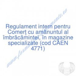 Comerţ cu amănuntul al...