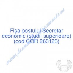 Secretar economic (studii...