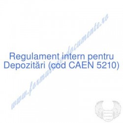 Depozitări (cod CAEN 5210)...