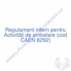 Activităţi de ambalare (cod...