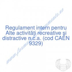 Alte activităţi recreative...
