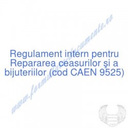 Repararea ceasurilor şi a...