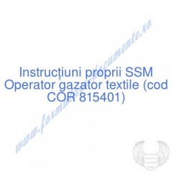 Operator gazator textile...