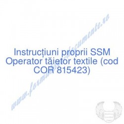 Operator tăietor textile...