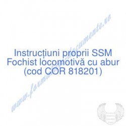Fochist locomotivă cu abur...