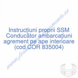Conducător ambarcaţiuni...